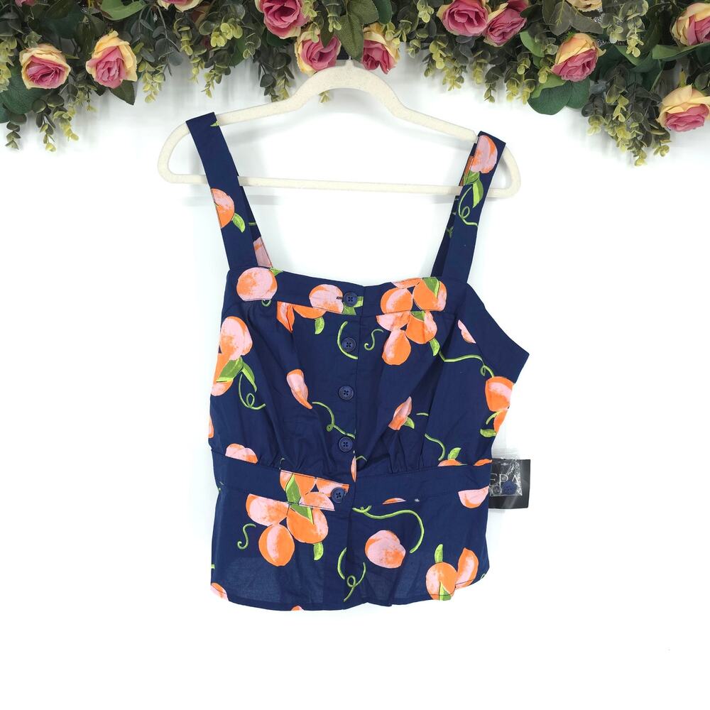 Modcloth Practice What You Peach Tank Top Size Large NWT